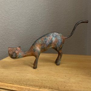 Bronze Cat Figure